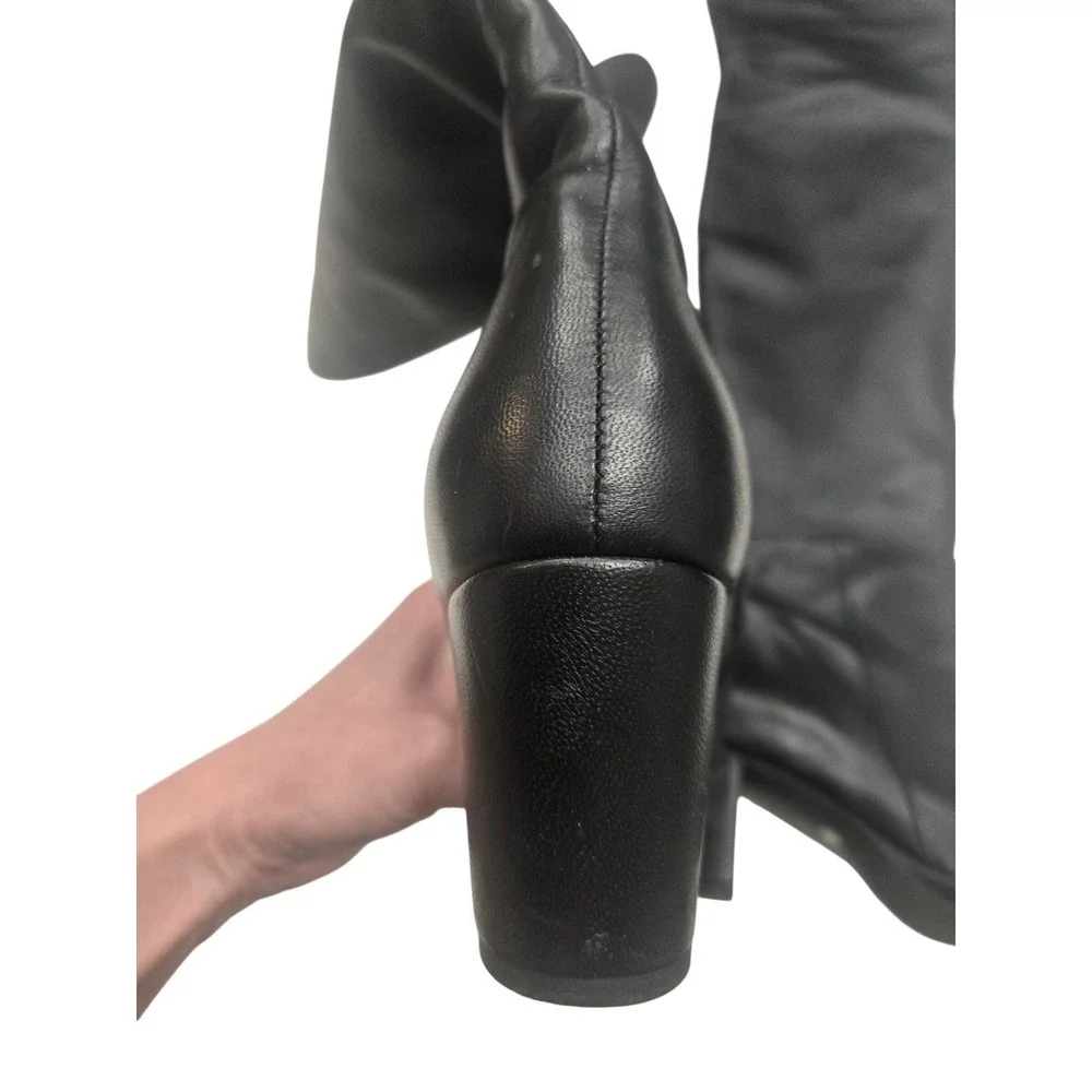 Fernando Berlin Frederique Bel 595 Over The Knee Black Leather‎ Boots EU 39